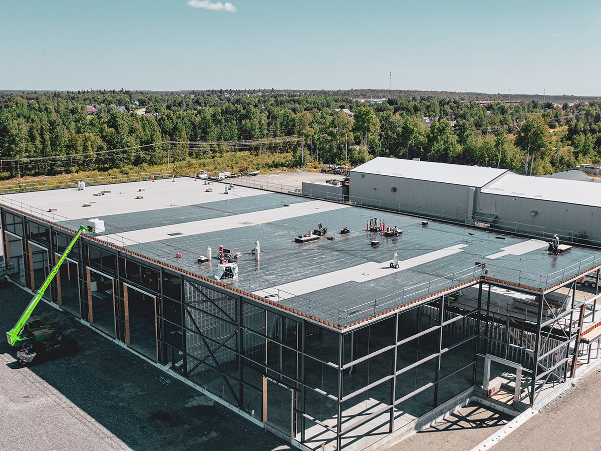 Installation Membrane élastomère Abitibi