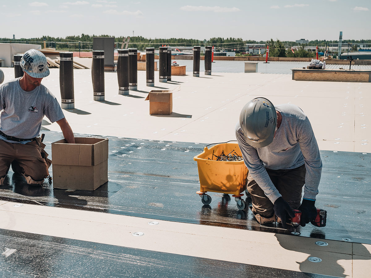 Installation Membrane élastomère Abitibi