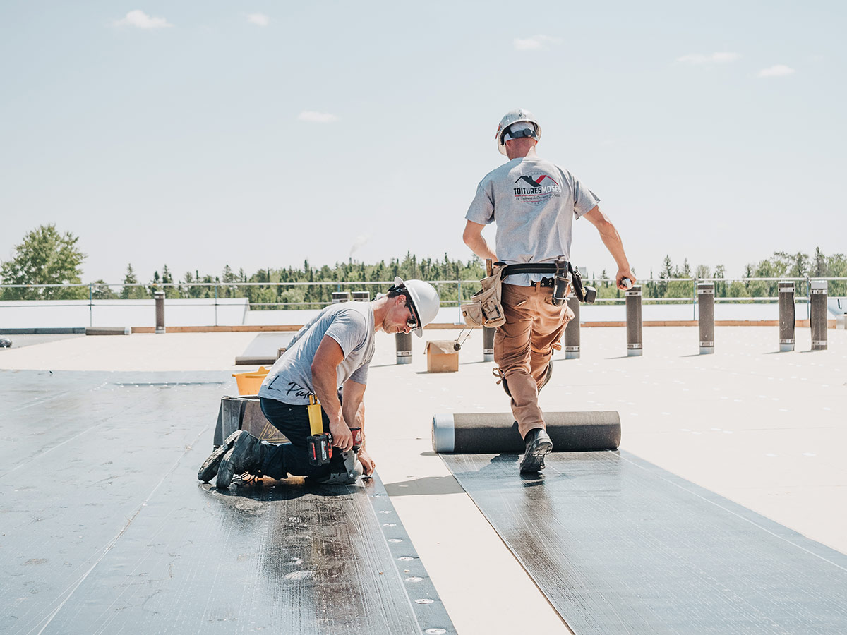 Installation Membrane élastomère Abitibi